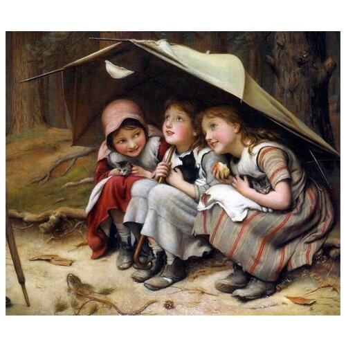       (Children under the umbrella)   59. x 50. 2250