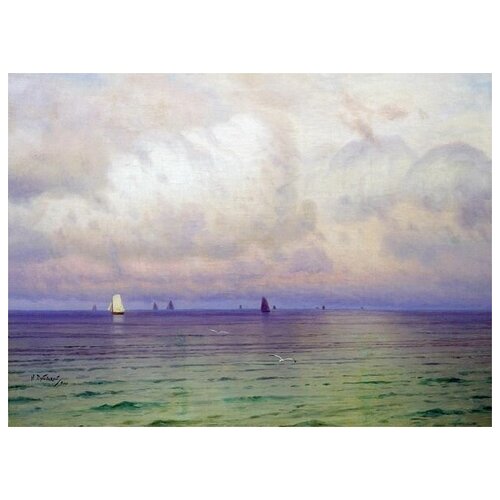    .  (Sea. Sailboats)   55. x 40. 1830