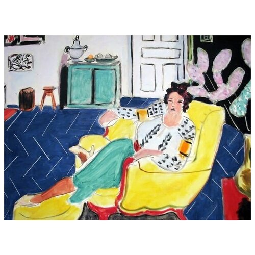 ����������� �� ������ ������� ������� � ������ (Woman Seated in an Armchair) ������ ���� 40��. x 30��. 1220�