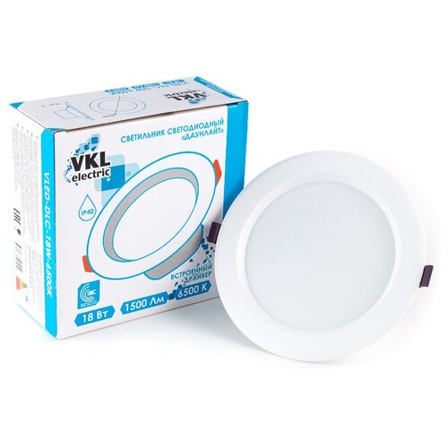       18W 1500Lm, ,IP40,(d =175*75, d  =140),  417  VKL Electric