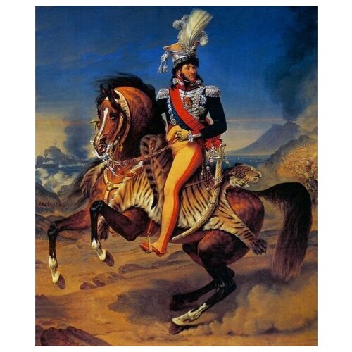     ,  ,   (Joachim Murat, king de Naples, equestrian portrait)  - 40. x 48. 1680