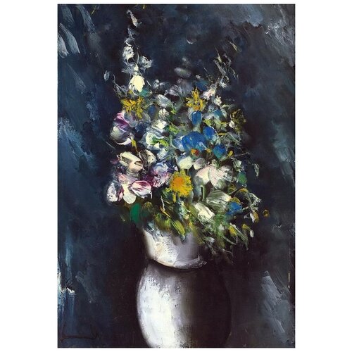        9Bouquet in white vase) 2   30. x 43. 1290