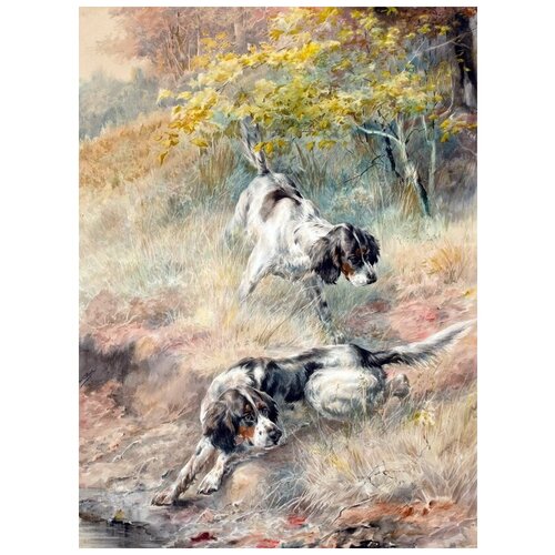       (Dogs on the hunt) 3 40. x 54. 1810