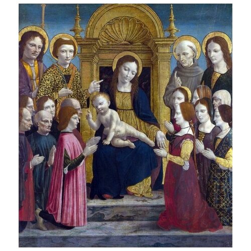         (The Virgin and Child with Saints) 3 30. x 34. 1110