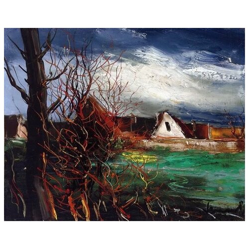       (The Farm with Trees)   50. x 40. 1710