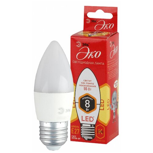 �������� ECO LED B35-8W-827-E27 ��� (����, �����, 8��, ����, E27) (10/100/3500) 216�