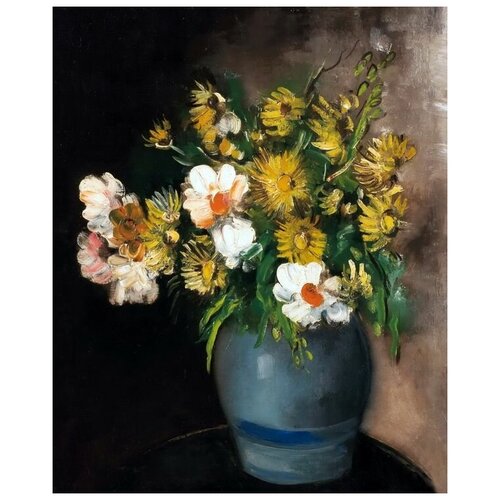         (Bouquet in blue vase) 2   30. x 37.,  1190   