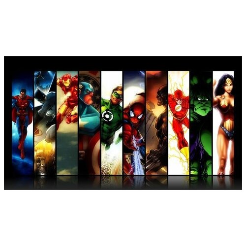    - (Superheroes) 11 53. x 30. 1490