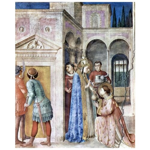         (Before his execution is about the pope to St. Lawrence Church, the treasure)    40. x 49.,  1700   