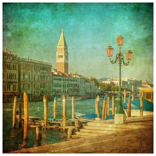       (Quay in Venice) 30. x 30. 1000