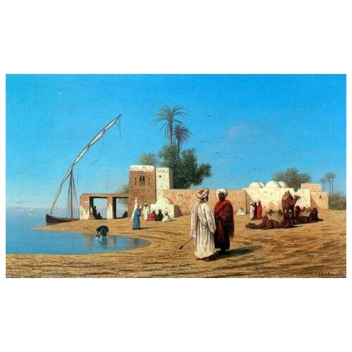        (The village on the banks of the Nile)   50. x 30. 1430