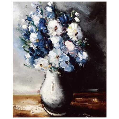        9Bouquet in white vase) 7   40. x 49. 1700