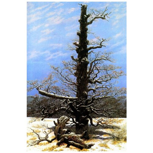        (Oak tree in the snow)    30. x 45.,  1340   