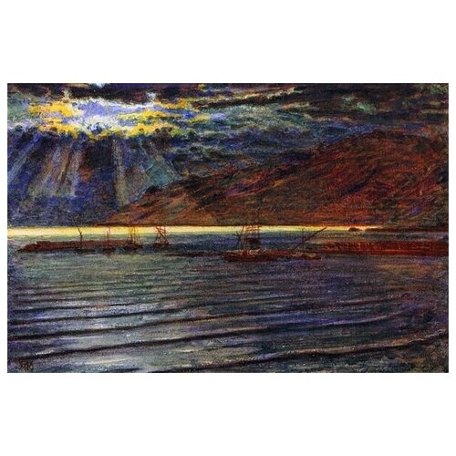        (Fishing boats by Moonlight)    76. x 50. 2700