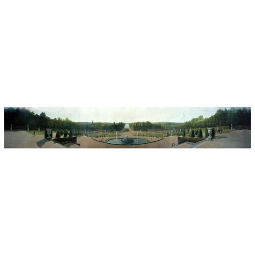           (Panoramic View of the Palace and Gardens of Versailles)   180. x 30. 4200