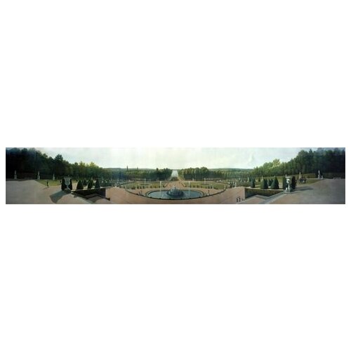            (Panoramic View of the Palace and Gardens of Versailles)   180. x 30.,  4200   