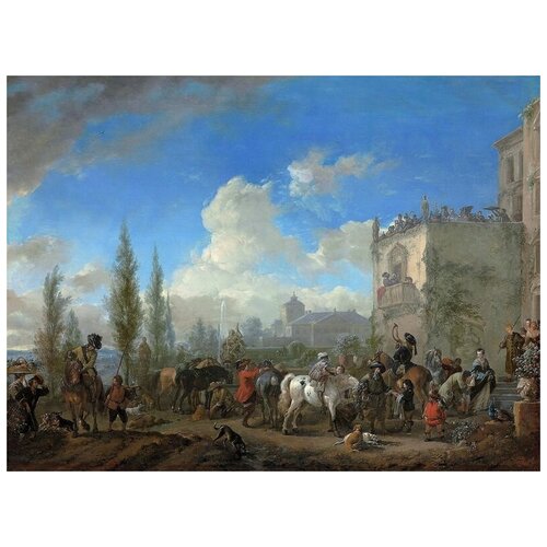      (The departure of a hunting party)   67. x 50. 2470
