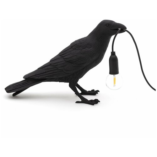   Bird Lamp Black Waiting 8900