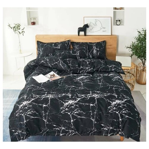    Grazia Textile M015-E-50 Black Marble,  ,     160x200, ,  50x70 3890