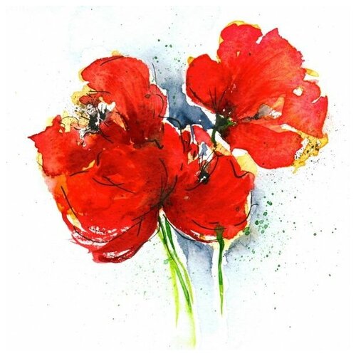     (Poppies) 32 30. x 30. 1000