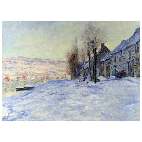       (Lavacourt under Snow)   55. x 40. 1830