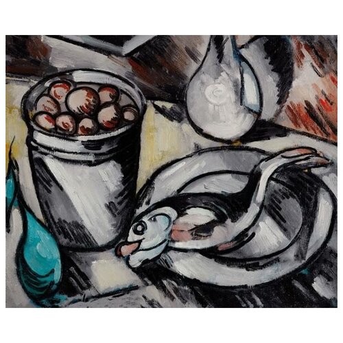        (Still Life with Fish) 5   49. x 40.,  1700   