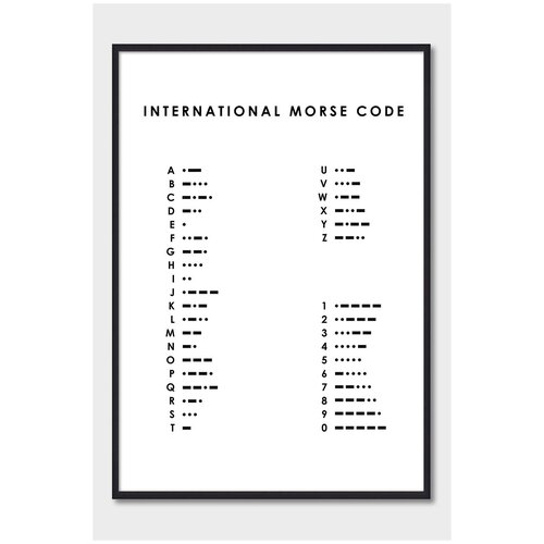      Postermarkt Morse Code,     3040 ,        1619