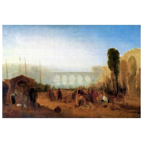      (Scene on the Banks of a River) Ҹ  45. x 30. 1340