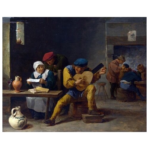       (Peasants making Music in an Inn)    50. x 40. 1710