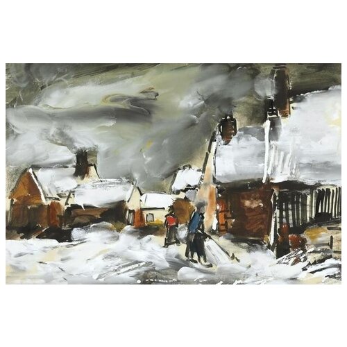      (Village in winter) 2   76. x 50. 2700