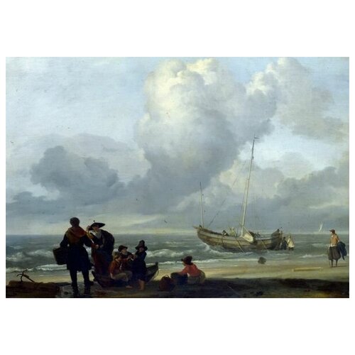       (A Beach Scene with Fishermen)   57. x 40. 1880