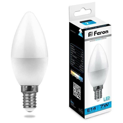 ����� ������������ LED 7�� E14 ������� ������� �����. 25477 FERON 317�