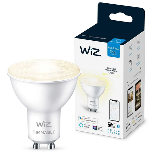  Wiz GU10 4.7W 220-240V 2700K 345Lm Wi-Fi 929002448102 465