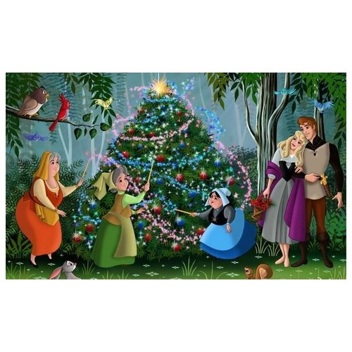        (Fairies and Christmas tree) 49. x 30. 1420