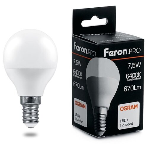    Feron.PRO LB-1407  E14 7.5W 6400K,  162  Feron