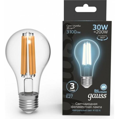  Gauss Filament 70 30W 3100lm 4100 27 LED 1/10/40 102902230 1379