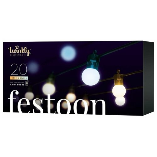  LED   Twinkly Festoon - 20 . (10 ) AWW + BT + Wi-Fi (TWF020GOP-BEU) 11990