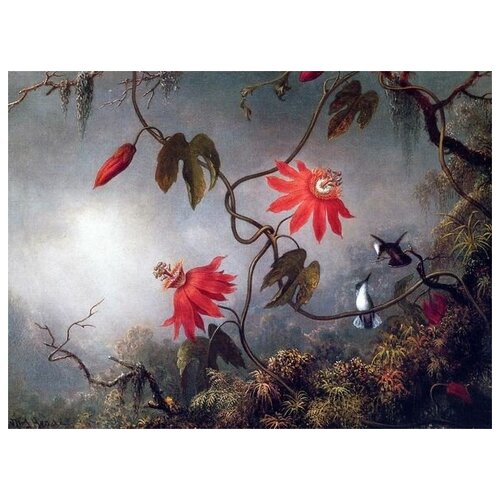       (Flowers and Hummingbirds)    54. x 40. 1810