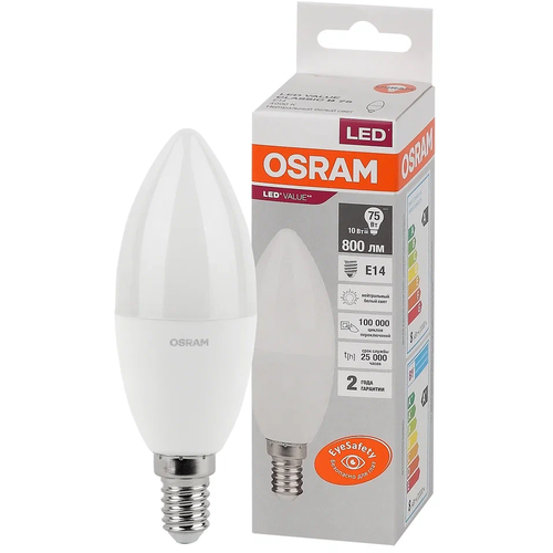   OSRAM LED Value B, 800, 10, 4000 (  ),  E14, , 1  257