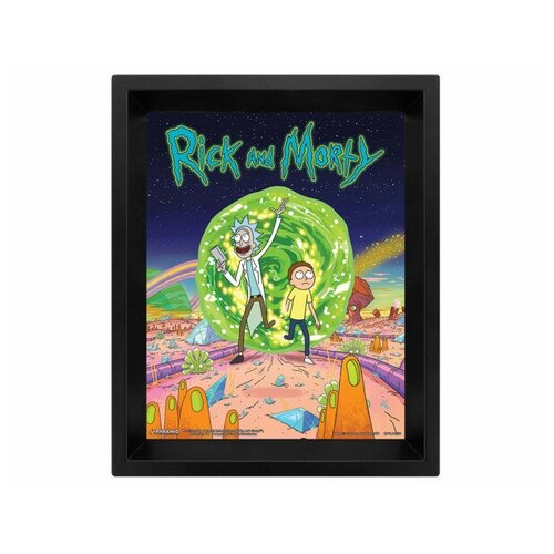   Pyramid 3D Lenticular Poster Rick and Morty: (Portal),  1290  Pyramid