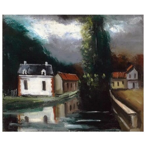        (House by the River)   48. x 40. 1680
