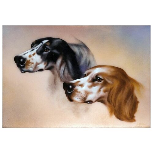      (Two dogs) 5 43. x 30. 1290