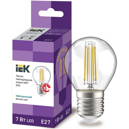 Iek   LLF-G45-7-230-40-E27-FR  LED G45  . 7 230 4000 E27  360 201