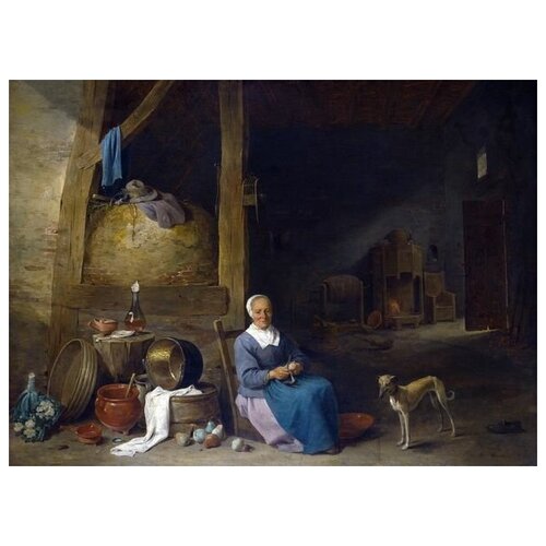       (An Old Woman peeling Pears) 41. x 30. 1260