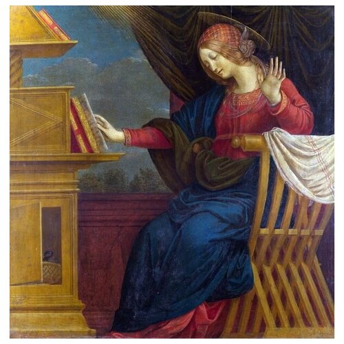    -   (The Annunciation - The Virgin Mary)   40. x 41. 1500