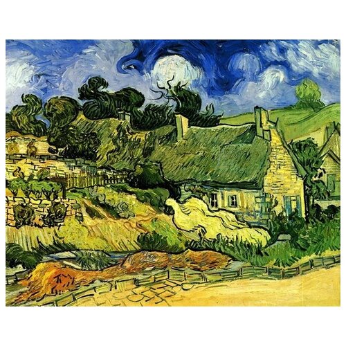        (Thatched Cottages at Cordeville)    50. x 40. 1710