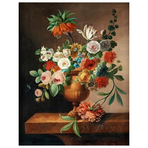       (Flowers in a vase) 50 40. x 52. 1760