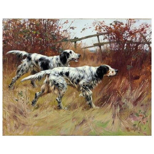       (Dogs on the hunt) 1   64. x 50. 2370