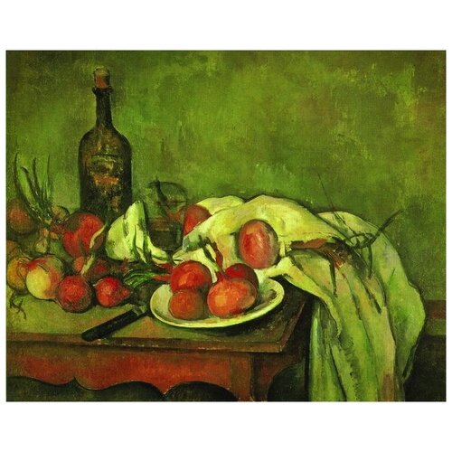        (Still life with onions)   50. x 40.,  1710   