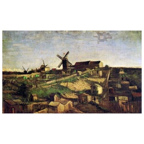          (View of Montmartre with Windmills)    50. x 30. 1430